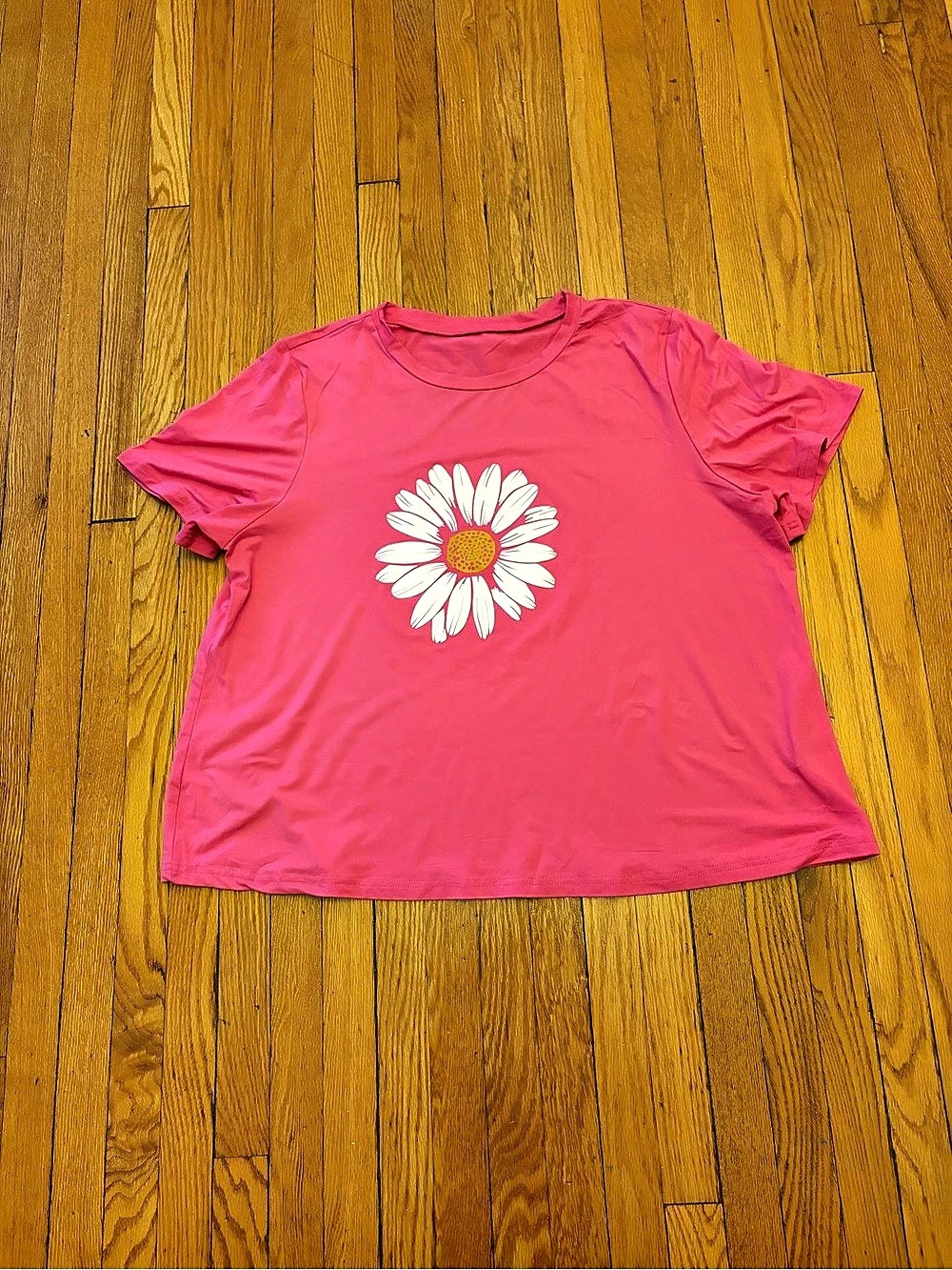 Pink Floral Short Sleeve Tee